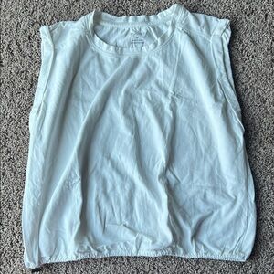 Pilcro 100% Cotton White Sleeveless Top Size M